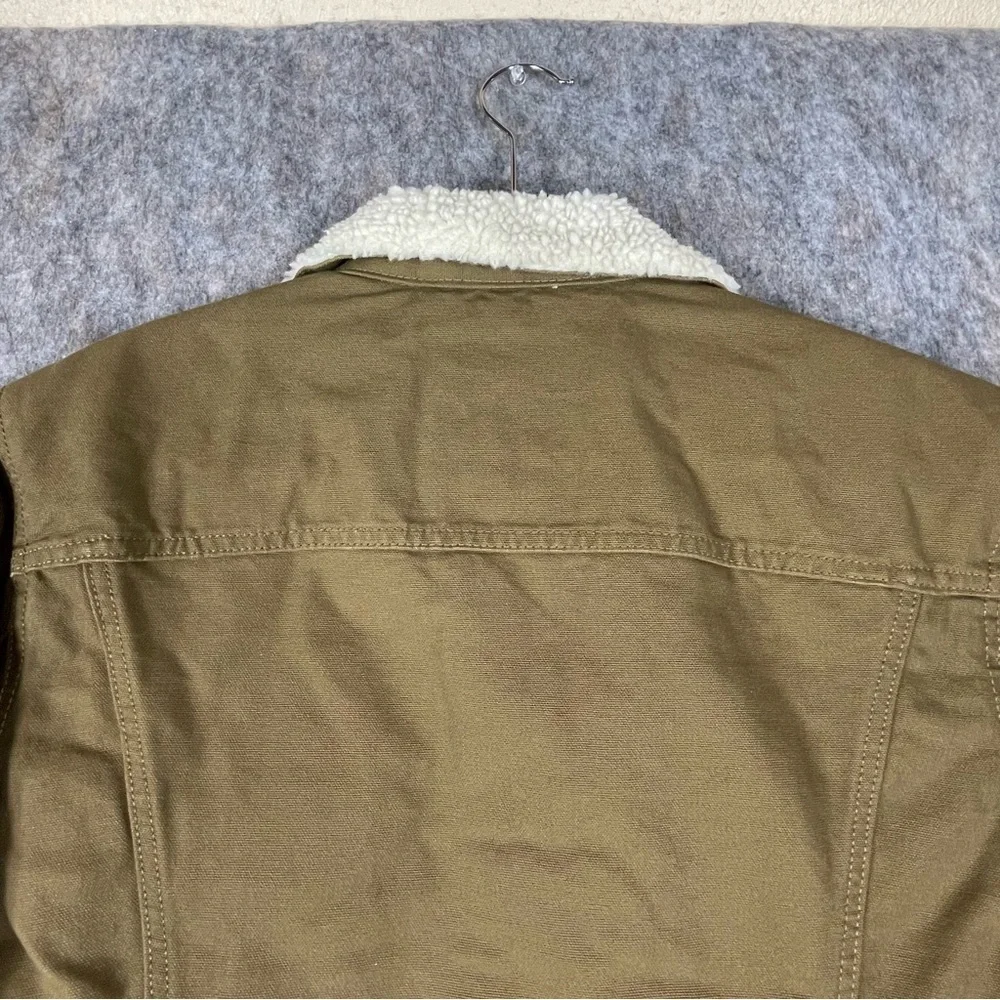 Levi’s Iconic Cozy Durable Warm Canvas Sherpa Lined Trucker Jacket - NWT - Sz S